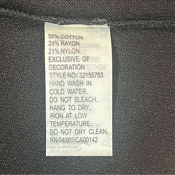 Open Cardigan Embellished Cotton Blend Sz L EUC Peter Nygard - Picture 12 of 12